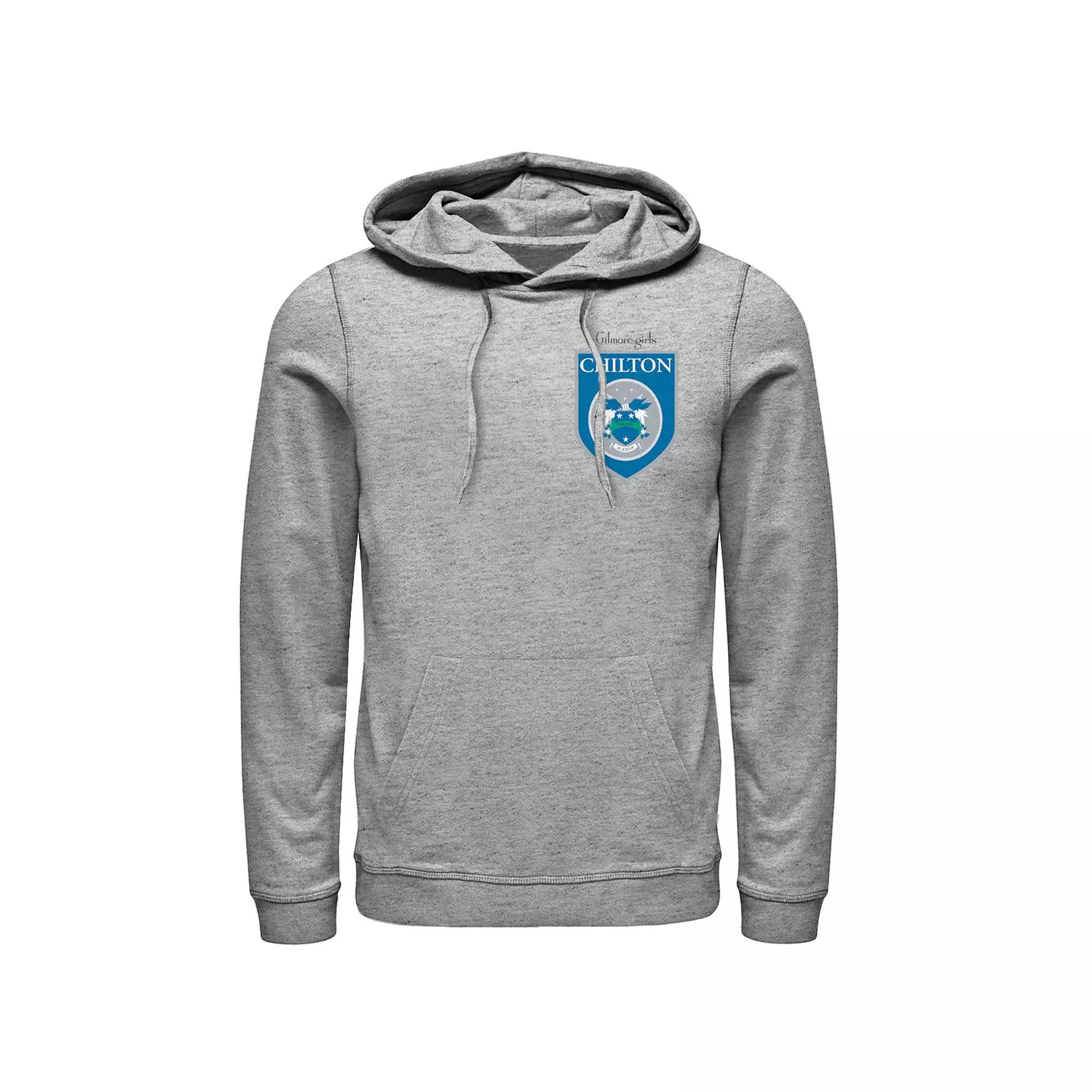 Men's Gilmore Girls Chilton Academy Left Chest Badge Hoodie, Size: 3XL, Athletic Grey Product Image