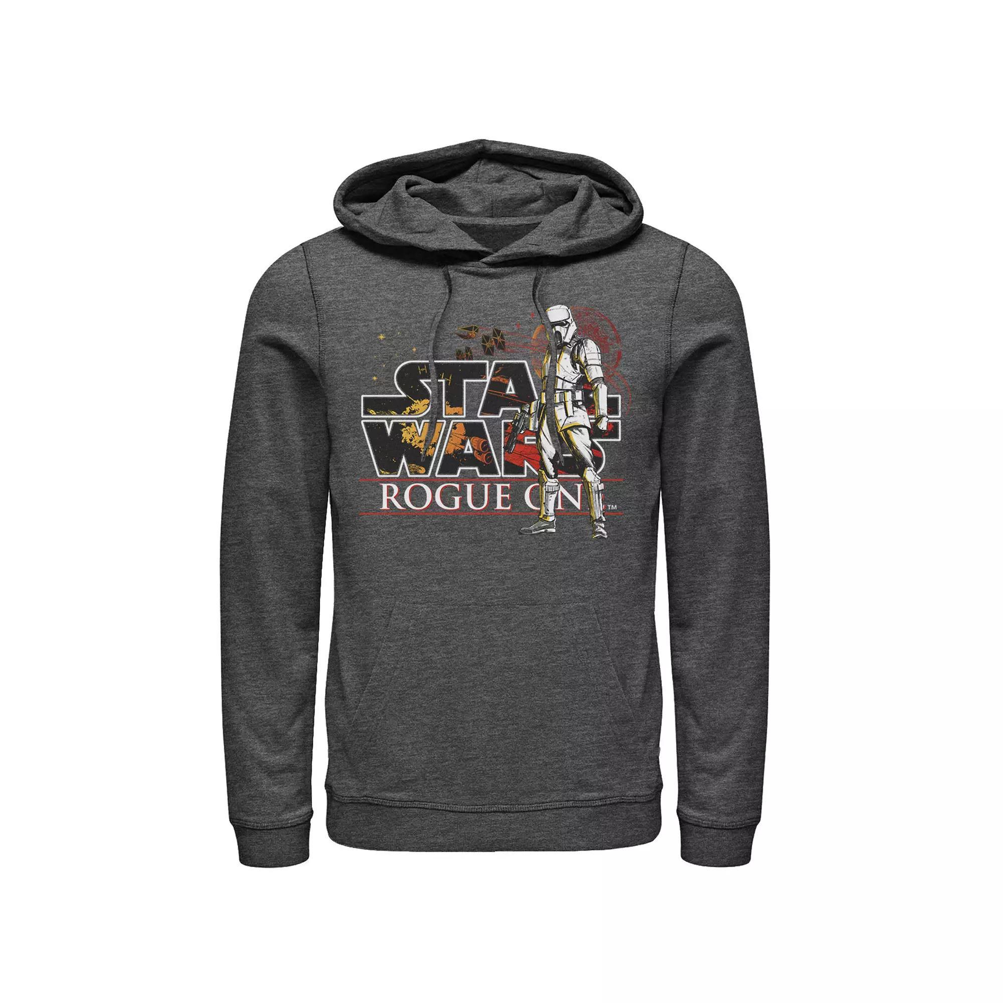 Mens Star Wars Rogue One Stormtrooper Graphic Hoodie Grey Heather Product Image