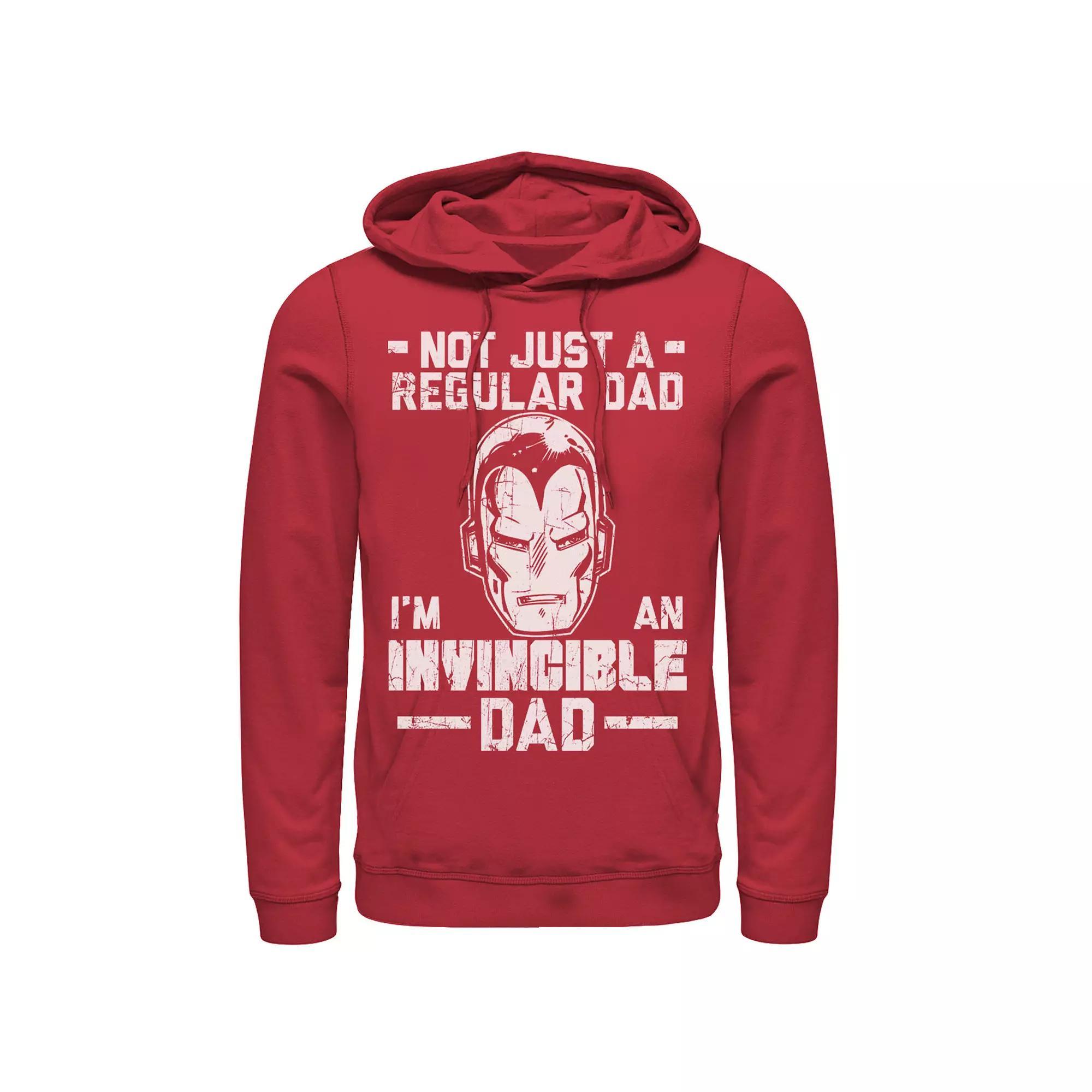 Men's Marvel Iron Man Father's Day Not Regular Dad Hoodie, Size: Medium, Red Product Image