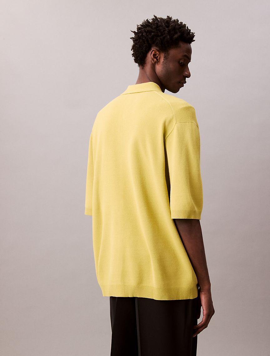 Tech Knit Boxy Polo Sweater  Product Image