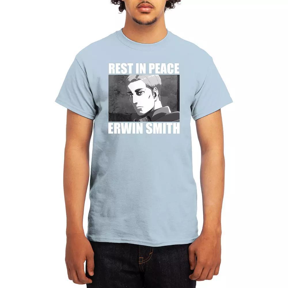 Men's Attack on Titan Group Instant Photo Tee, Boy's, Size: Medium, Blue Product Image