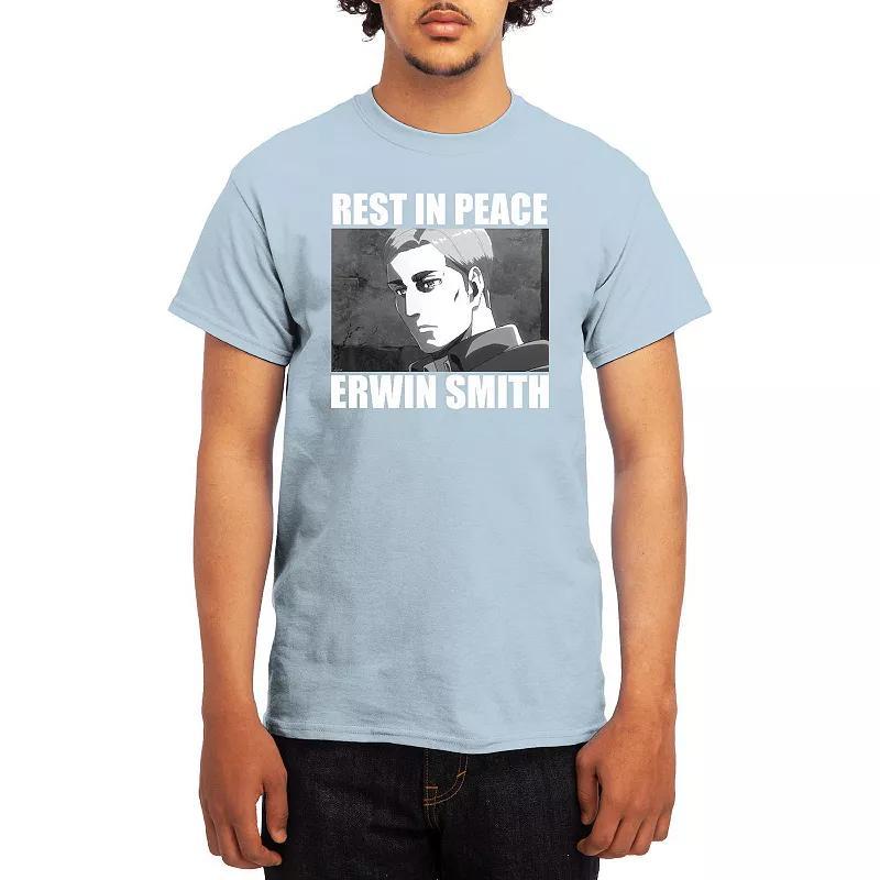 Men's Attack on Titan Group Instant Photo Tee, Boy's, Size: Medium, Blue Product Image