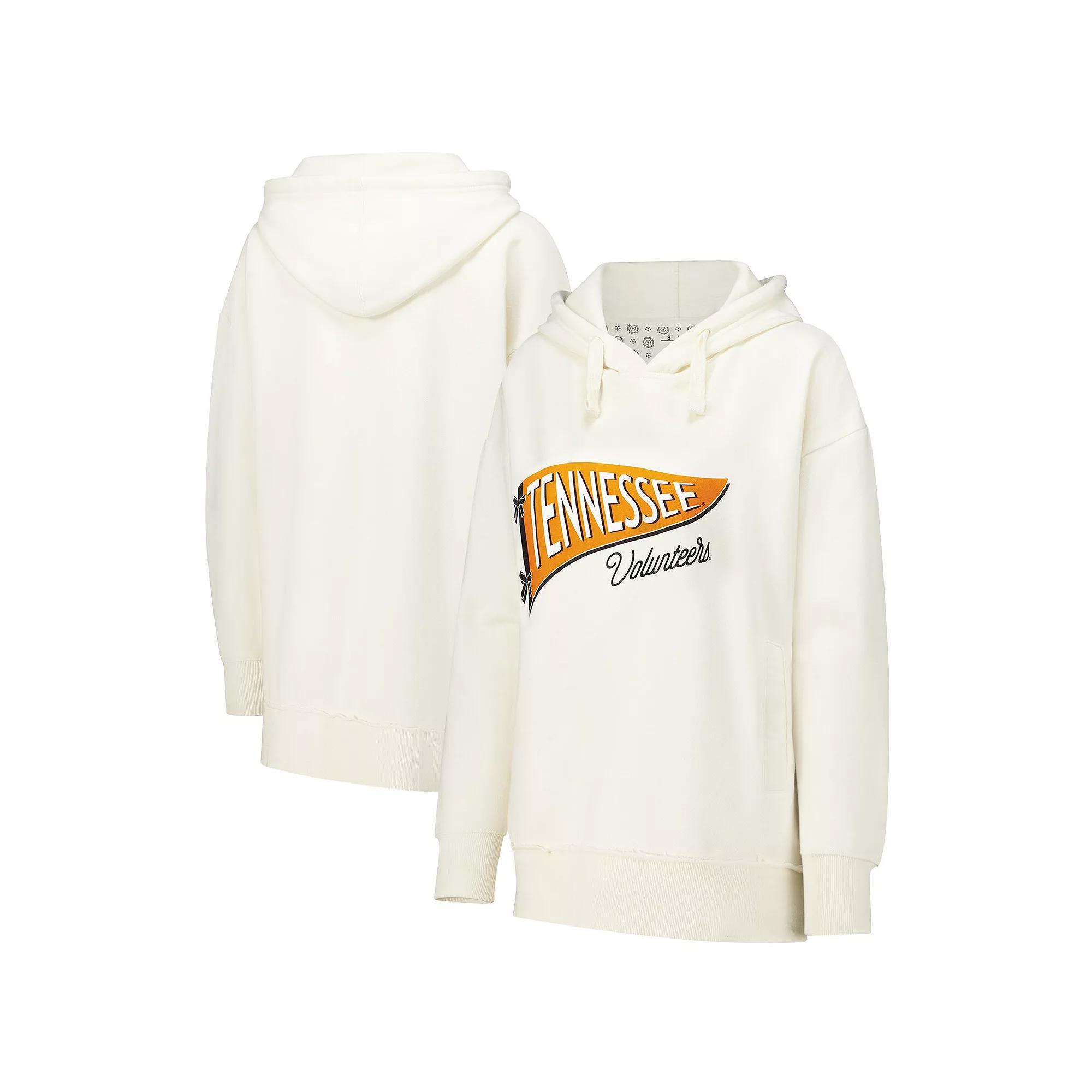 Women's Pressbox  Cream Tennessee Volunteers Marni Pullover Hoodie, Size: 2XL, Beige Product Image