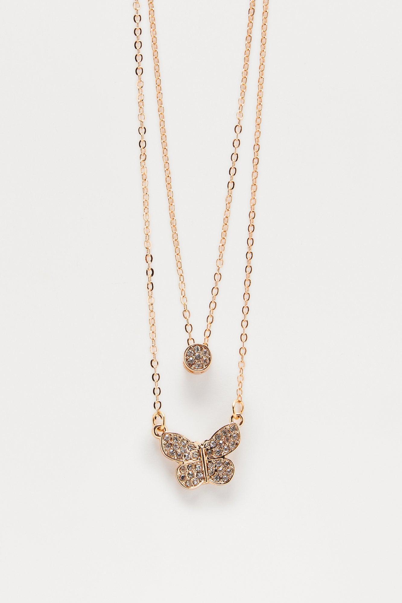 Starlight Wings Necklace - Gold Product Image