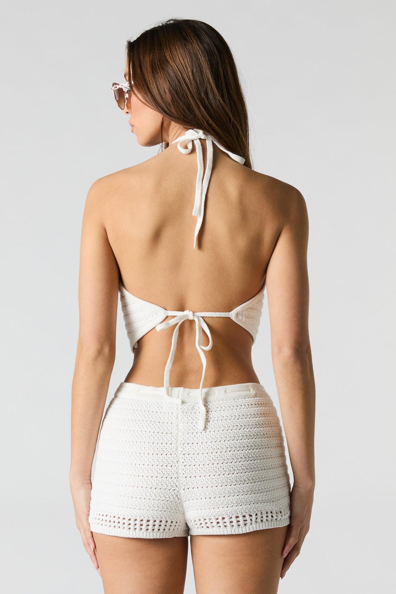 Crochet Drawstring Short Female Product Image