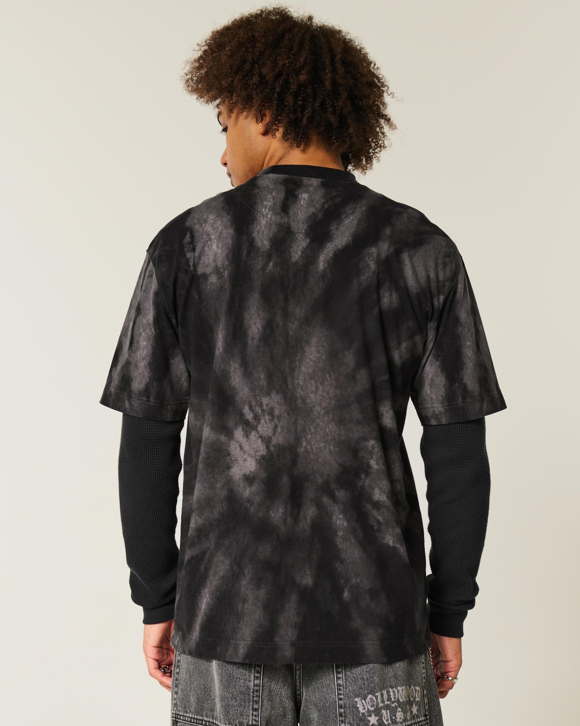 Boxy Heavyweight Camo Crew T-Shirt Product Image