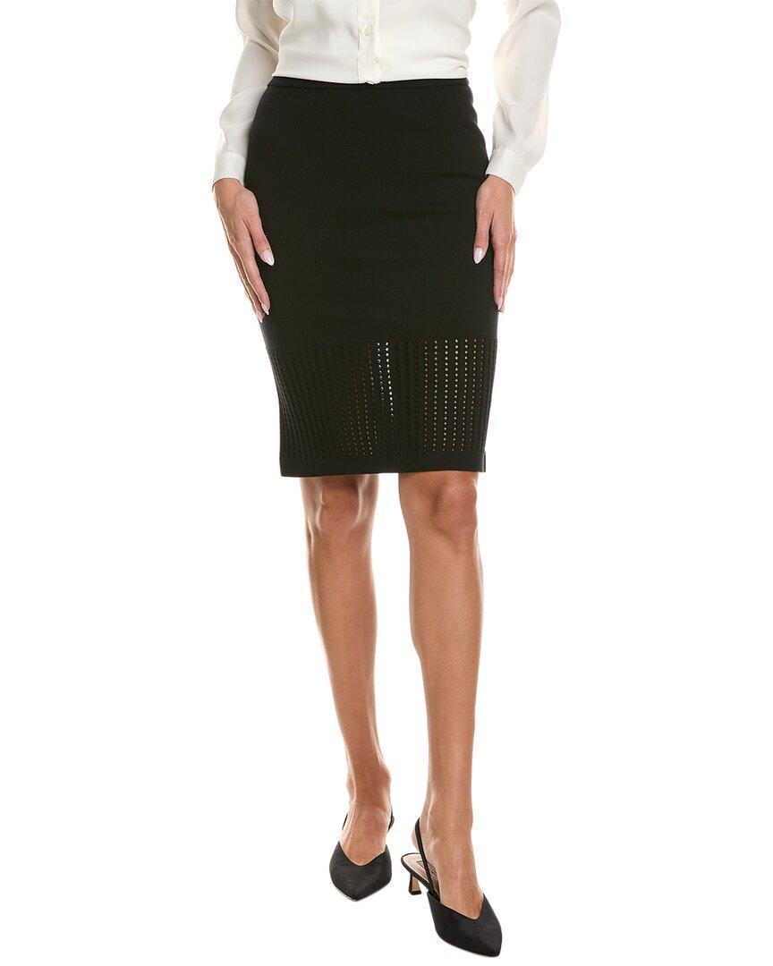 ST JOHN St. John Crochet Pencil Skirt In Black Product Image