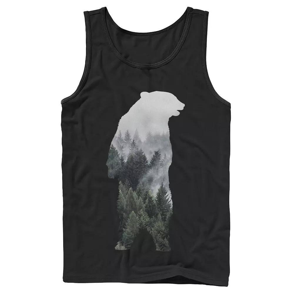 Men's Bear Mountain Silhouette Tank Top, Size: XL, Black Product Image