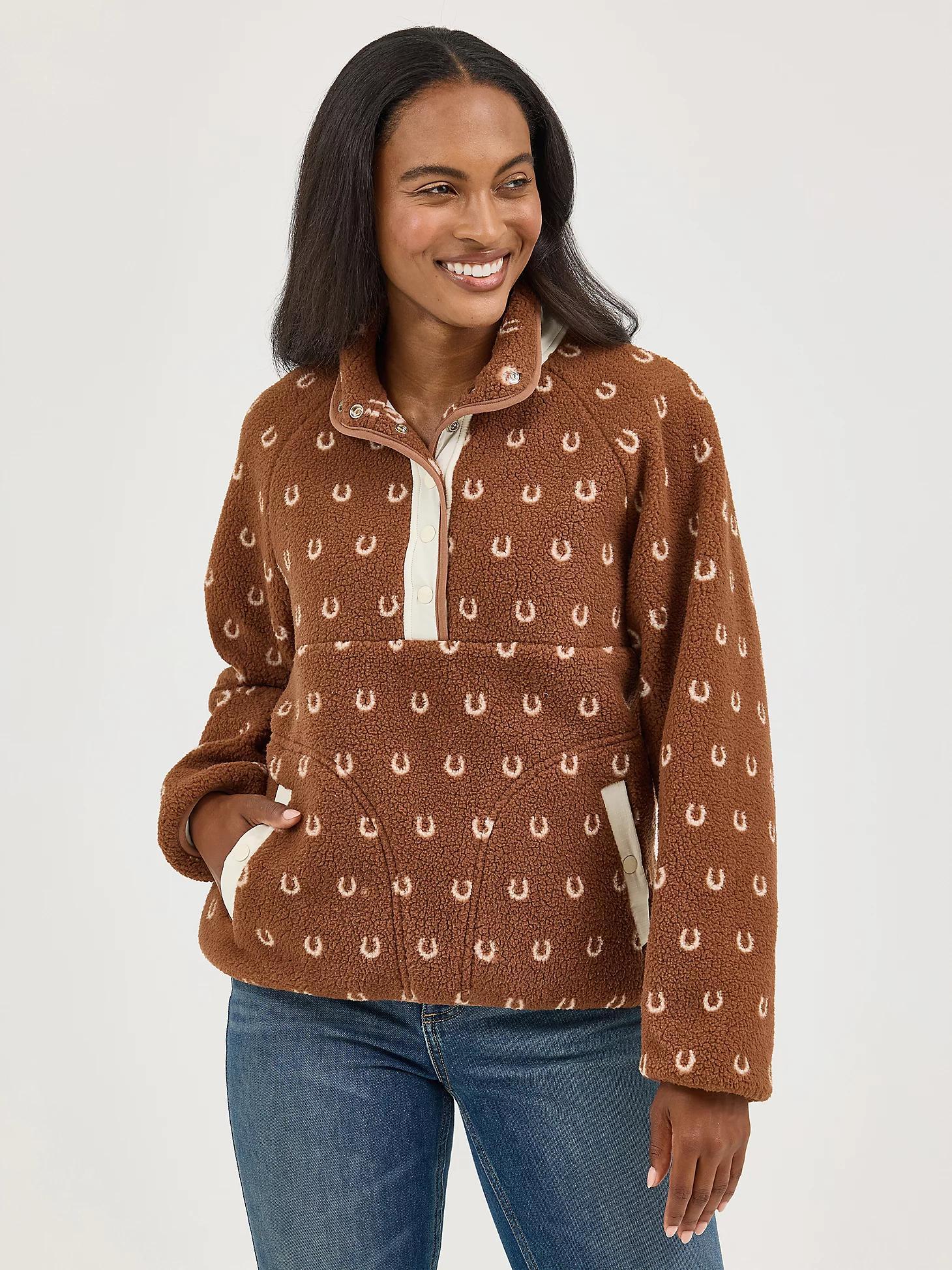 Women's Wrangler Retro® Half-Snap Sherpa Pullover Product Image
