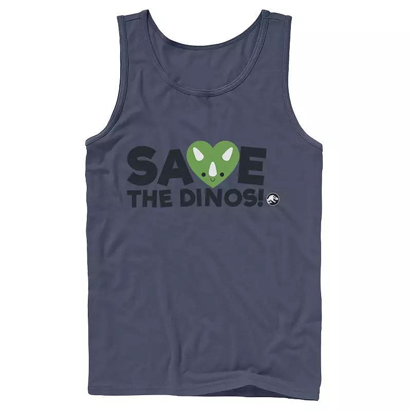 Men's Jurassic World: Fallen Kingdom Save The Dinos! Tank Top, Size: XL, Grey Product Image