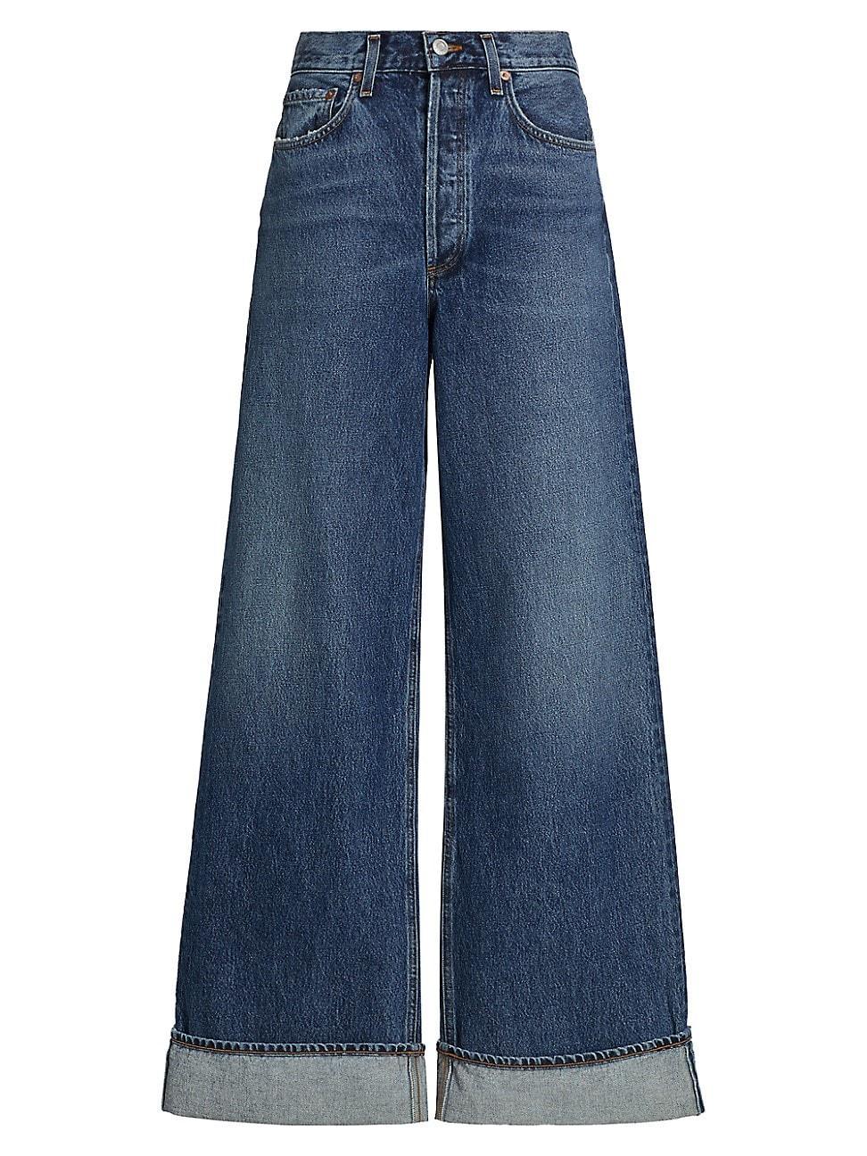 AGOLDE Dame High Rise Wide Leg Jeans Control 28 Product Image