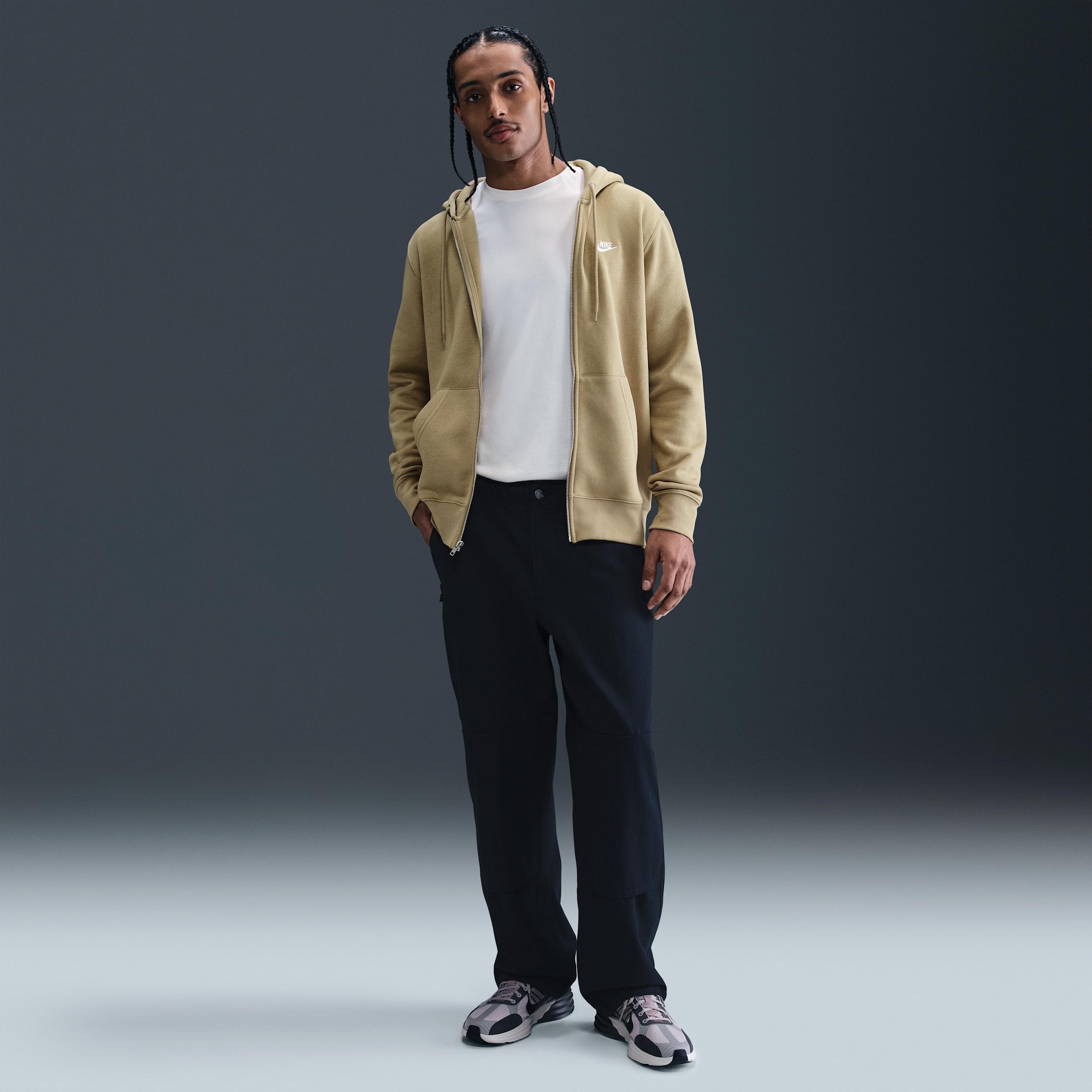 Nike Men's Club Full-Zip Fleece Hoodie Product Image