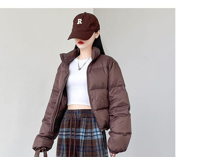 Drawstring Waist Plaid Wide Leg Pants Product Image