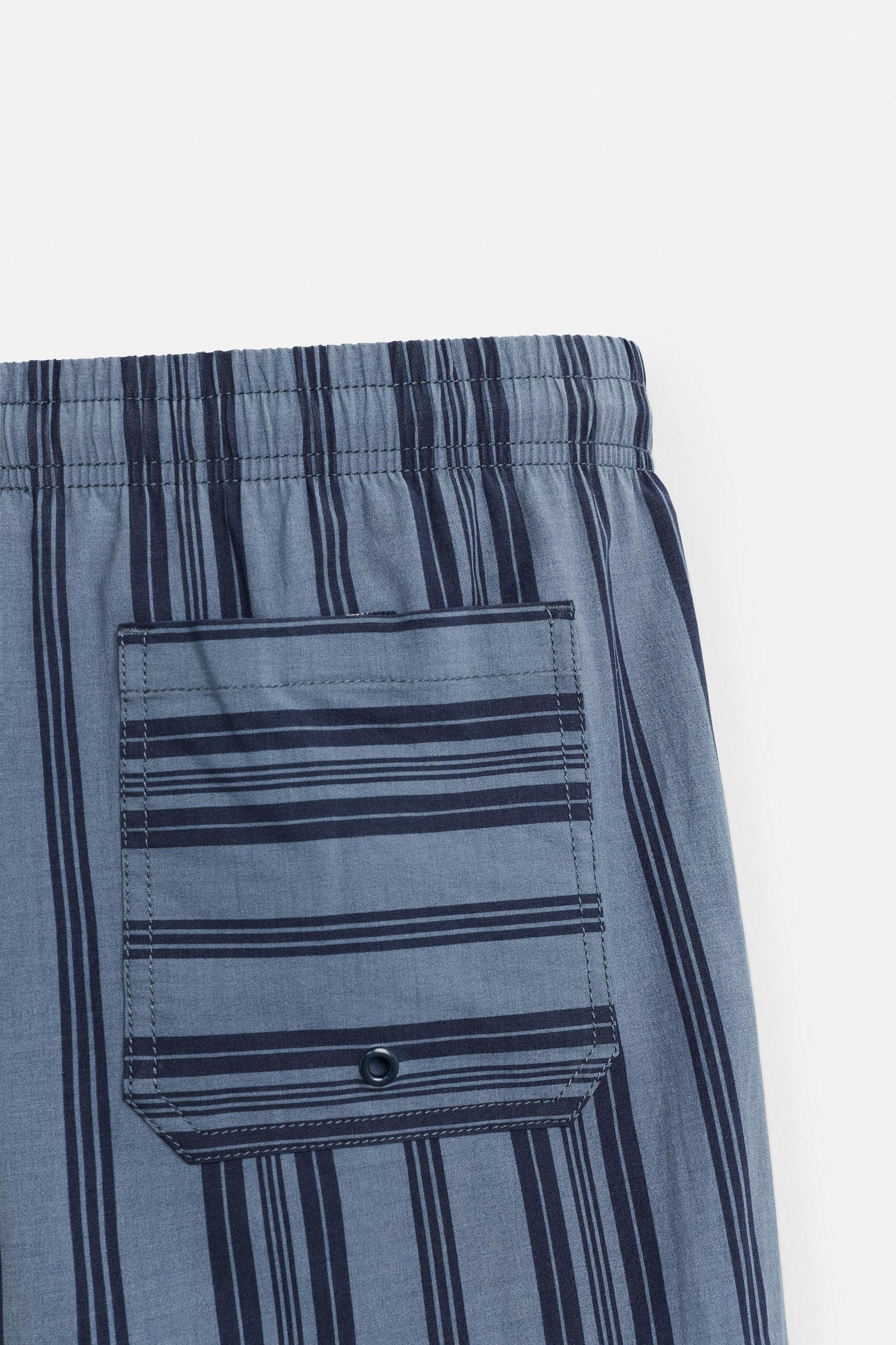 STRIPED MID-LENGTH SWIMSUIT Product Image