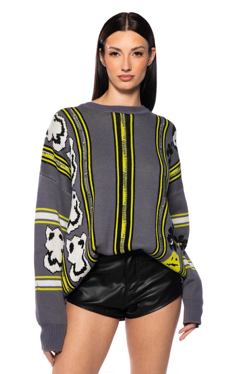SMILES AND ALL LONG SLEEVE SWEATER Product Image