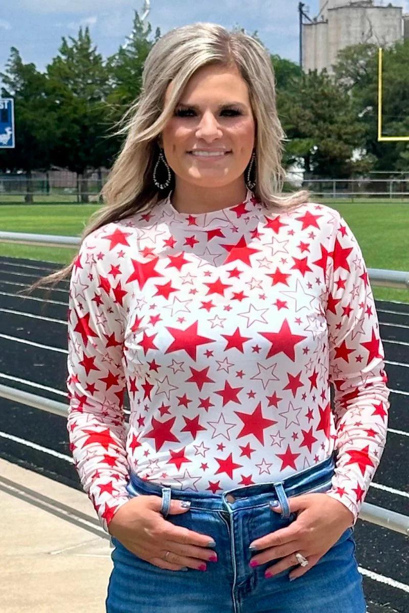 Sterling Kreek Go Team Go Red Mesh Top Product Image