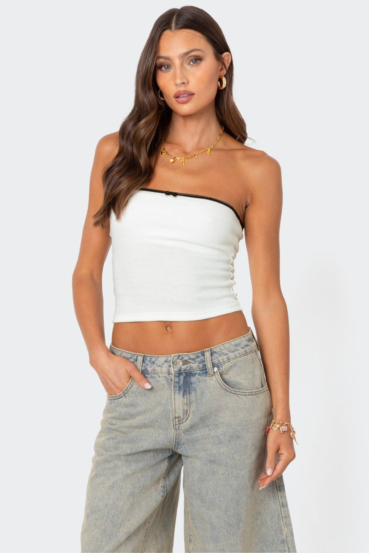 Xtra Long Acid Wash Denim Bermuda Shorts Product Image