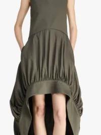 BALLOON HEMLINE DRESS in green | JW Anderson US  Product Image