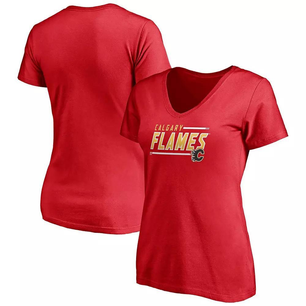 Women's Fanatics Branded Royal New York Giants Hometown Collection Wildcat V-Neck T-Shirt, Size: Medium, Blue Product Image