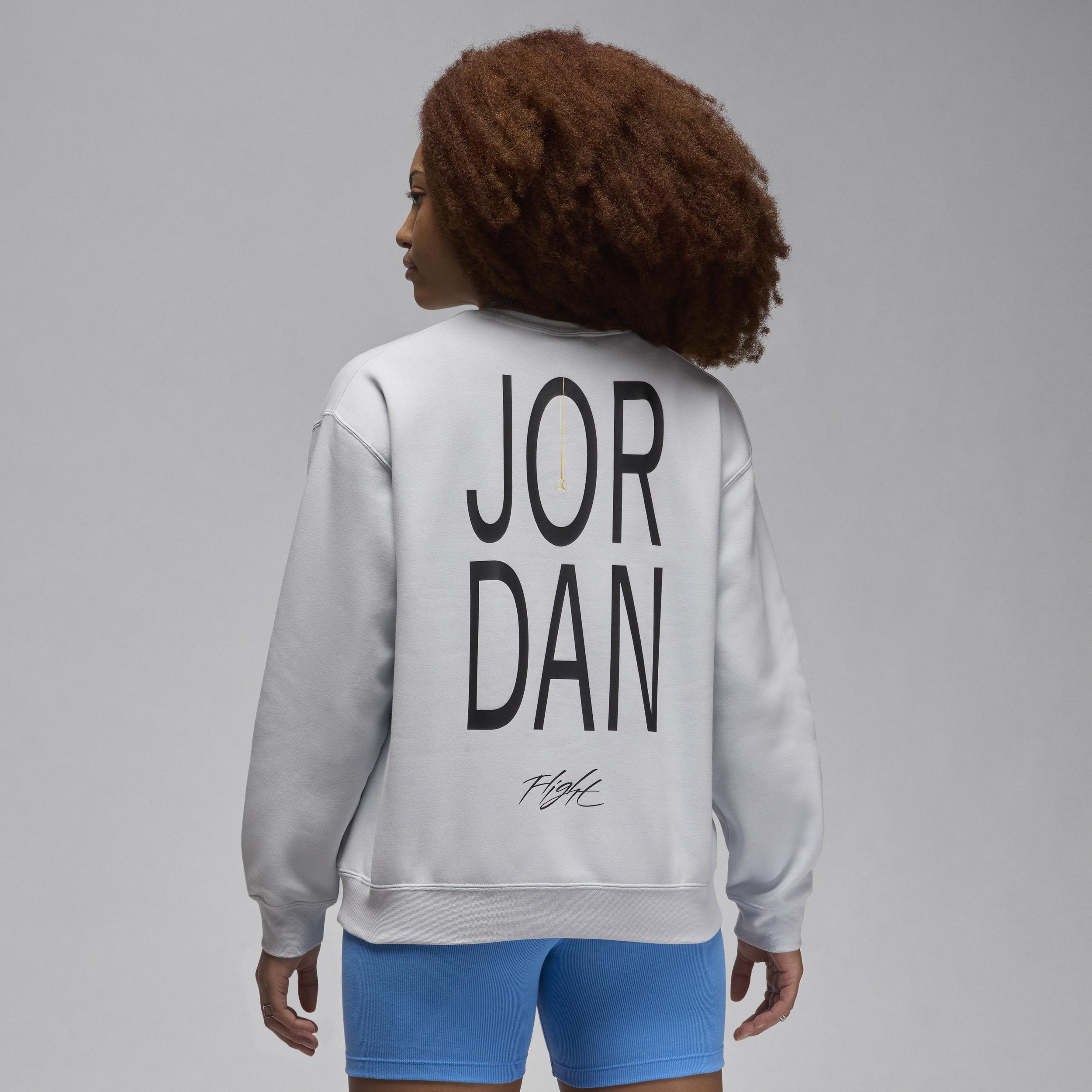 Women's Jordan Artist Series by Darien Birks Fleece Crew-Neck Sweatshirt Product Image