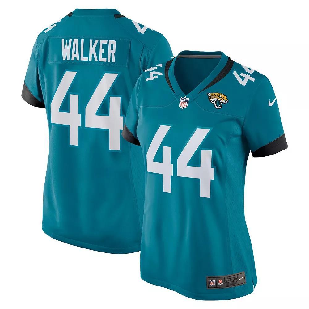 Women's Nike Travon Walker Teal Jacksonville Jaguars Player Jersey, Size: 2XL, Blue Product Image