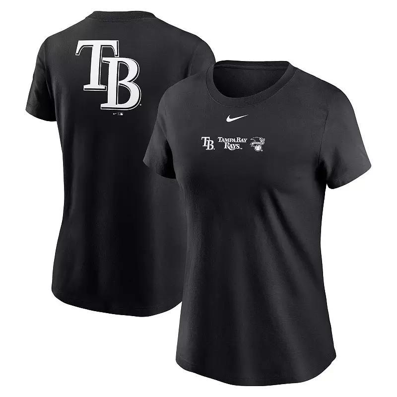 Women's Nike Navy Los Angeles Angels Wordmark T-Shirt, Size: XL, Blue Product Image