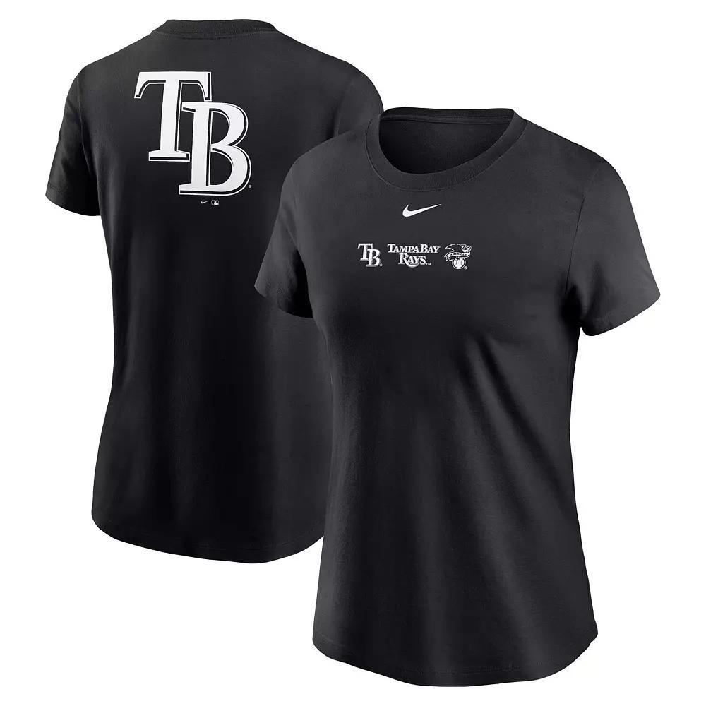 Women's Nike Navy Los Angeles Angels Wordmark T-Shirt, Size: XL, Blue Product Image
