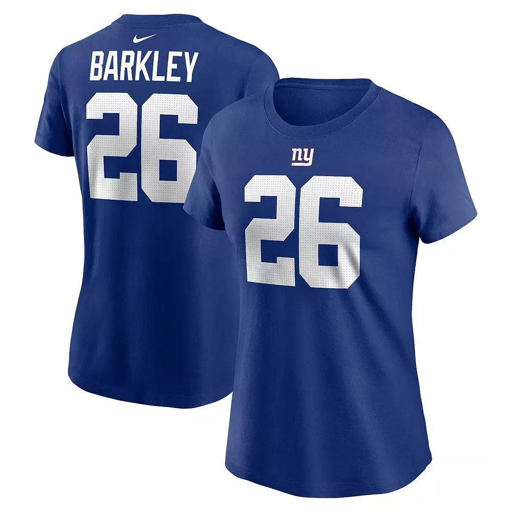 Women's Nike Amon-Ra St. Brown Blue Detroit Lions Player Name & Number T-Shirt, Size: Large Product Image