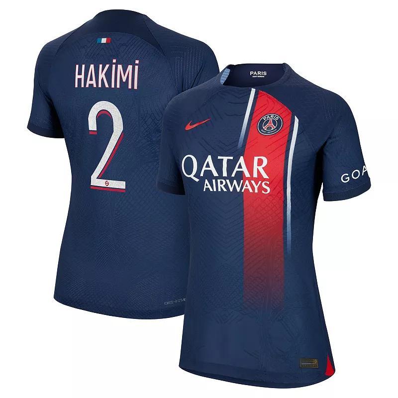 Women's Nike Lee Kang In Navy Paris Saint-Germain 2023/24 Home Authentic Player Jersey, Size: Large, Psg Blue Product Image