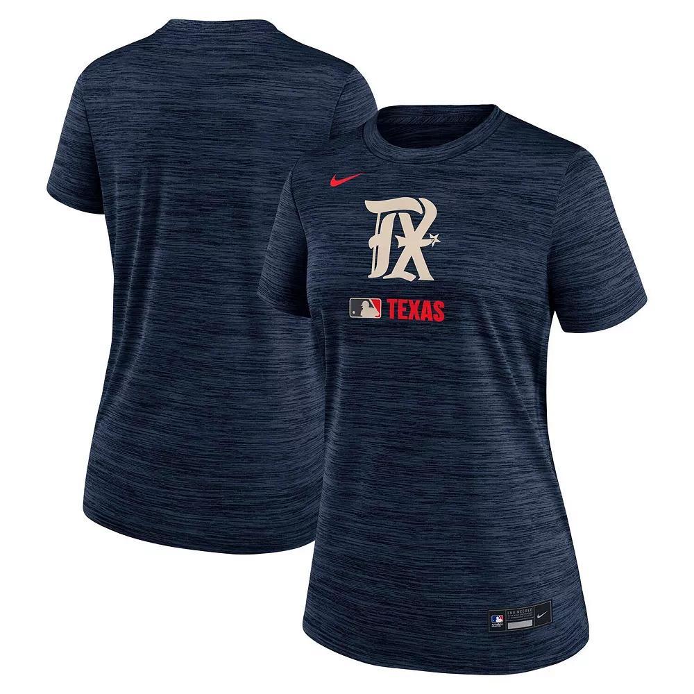 Women's Nike Navy Seattle Mariners Authentic Collection City Connect Velocity Performance T-Shirt, Size: XS, Blue Product Image