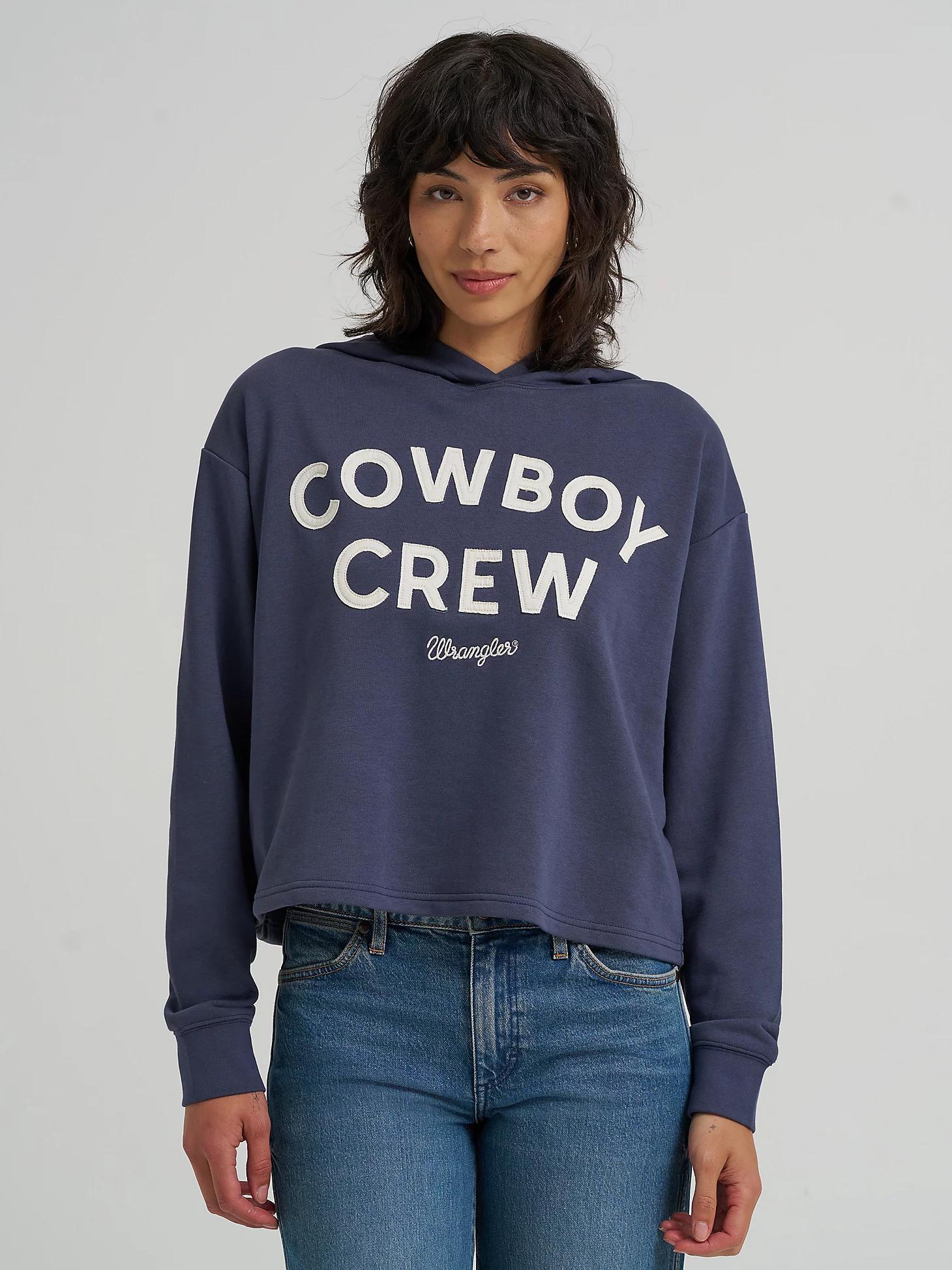 Women's Wrangler Graphic Cropped Relaxed Hoodie | Women's TOPS | Wrangler® Product Image