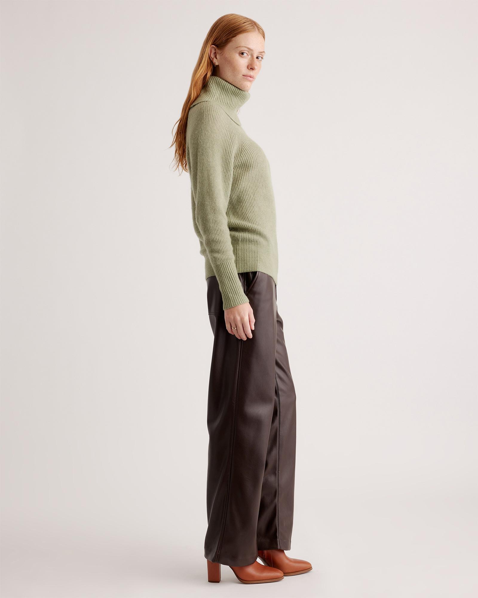 Quince | Women's Baby Alpaca-Wool Turtleneck Sweater Size XL Product Image