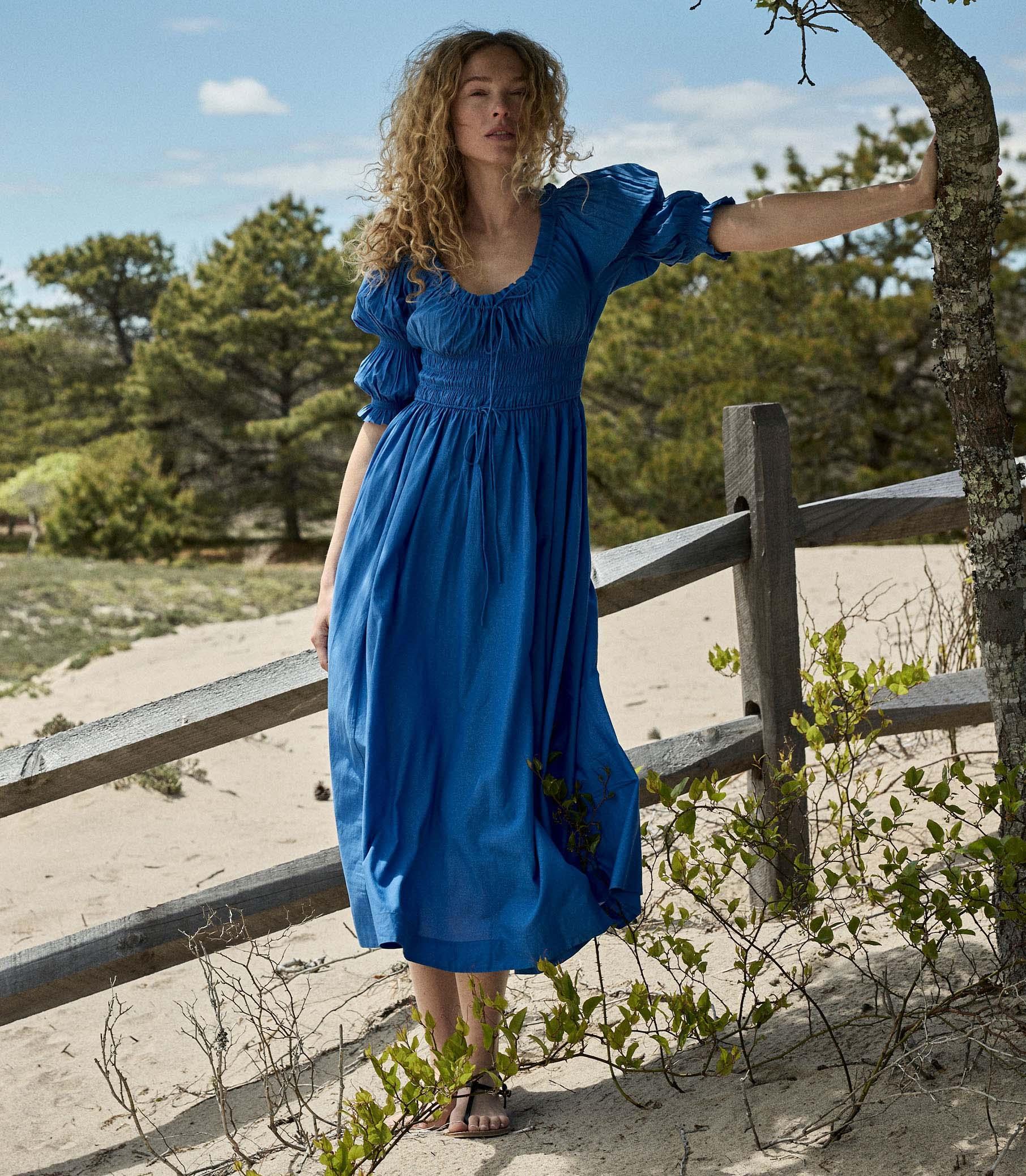 ISCHIA DRESS -- CORFU BLUE Product Image