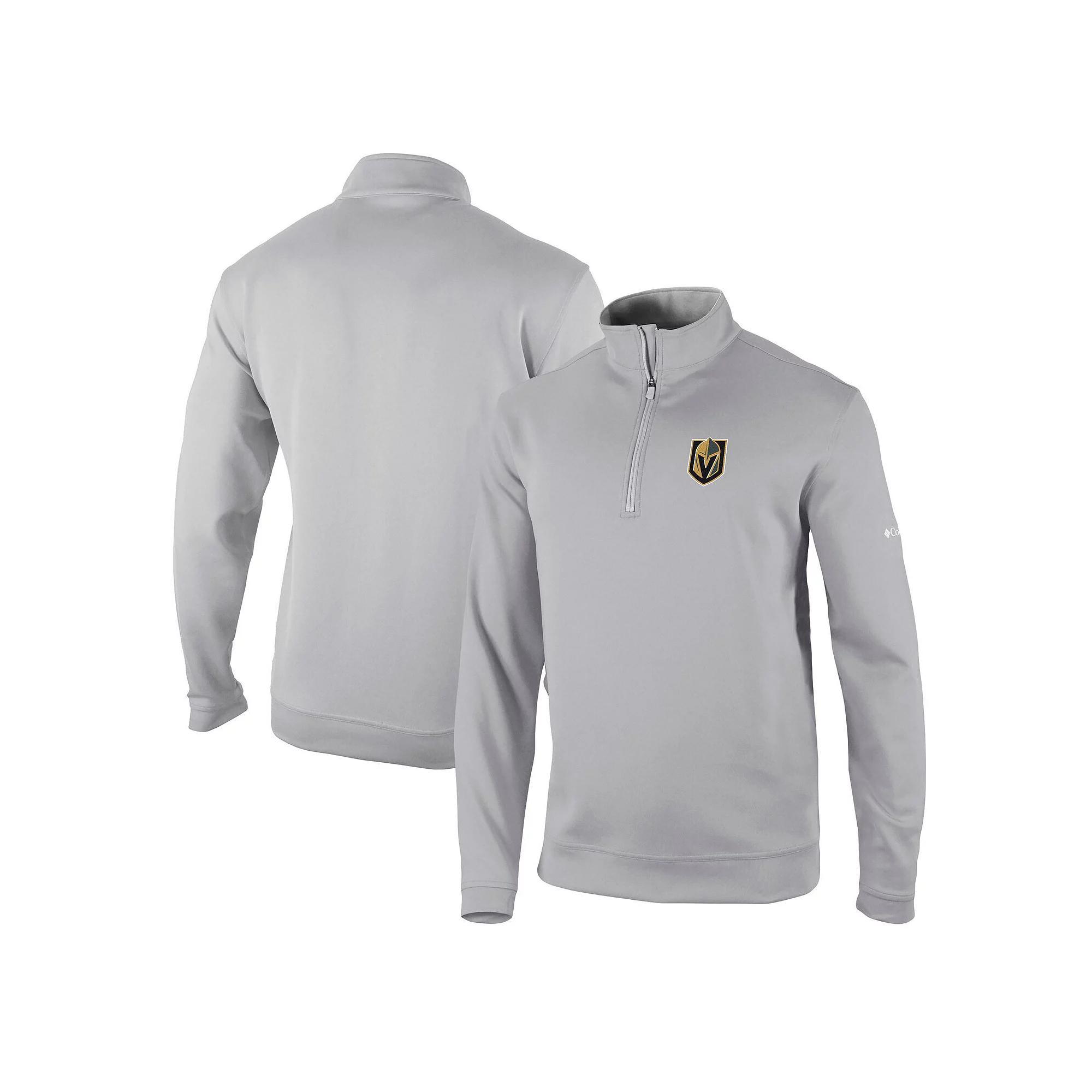 Mens Columbia Gray Vegas Golden Knights Wickham Hills Omni-Wick Quarter-Zip Jacket Product Image
