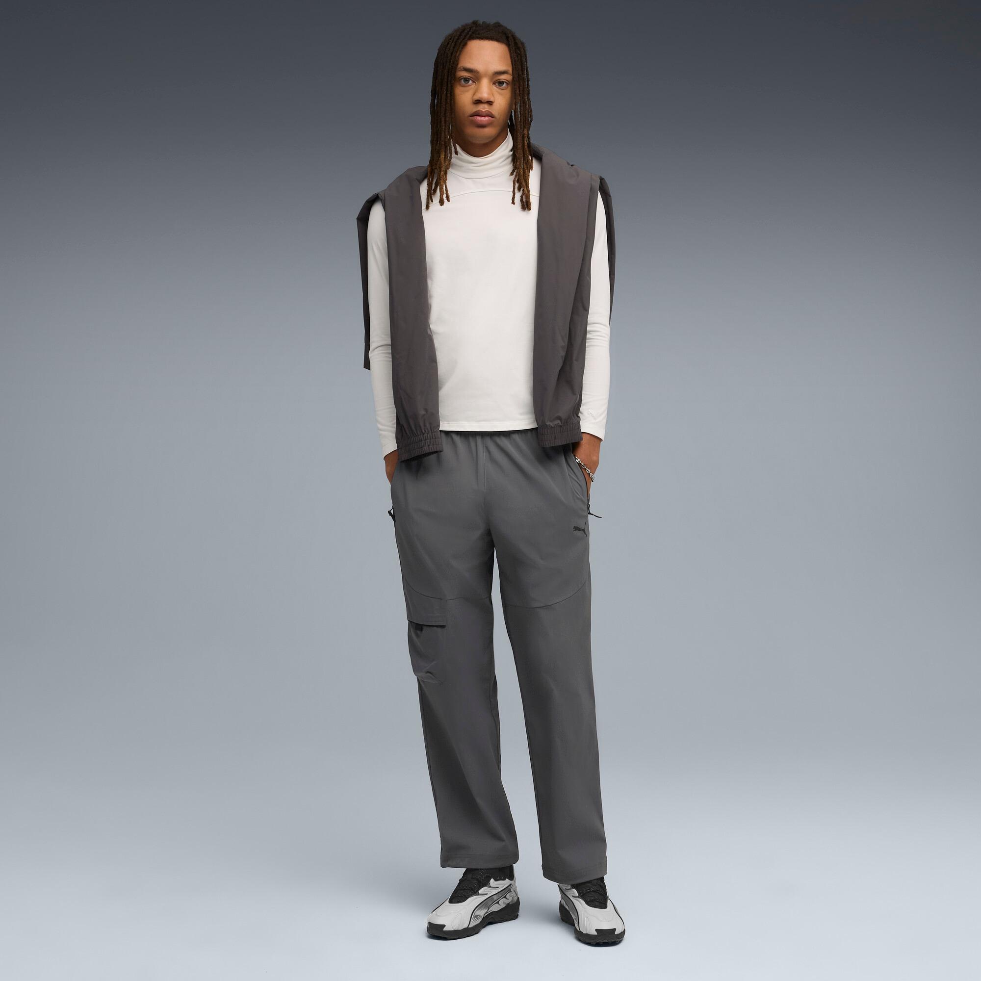 PUMATECH Men's Relaxed Cargo Pants in Grey Product Image
