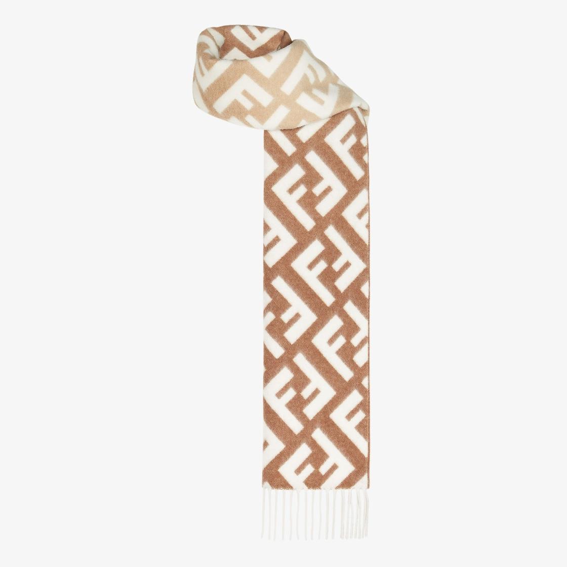 FF ScarfBeige wool and cashmere scarf Product Image