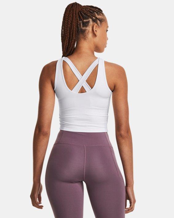 Women's Under Armour Motion Tank Top, Size: XL, White Halo Gray Product Image