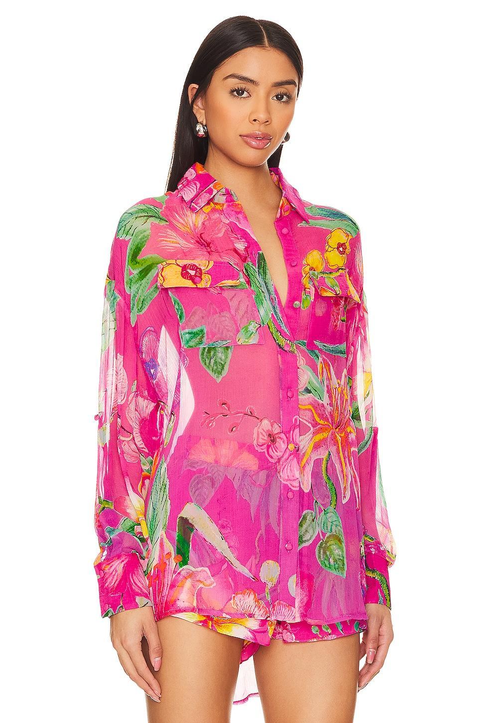 Megan Button Up Shirt ROCOCO SAND Product Image