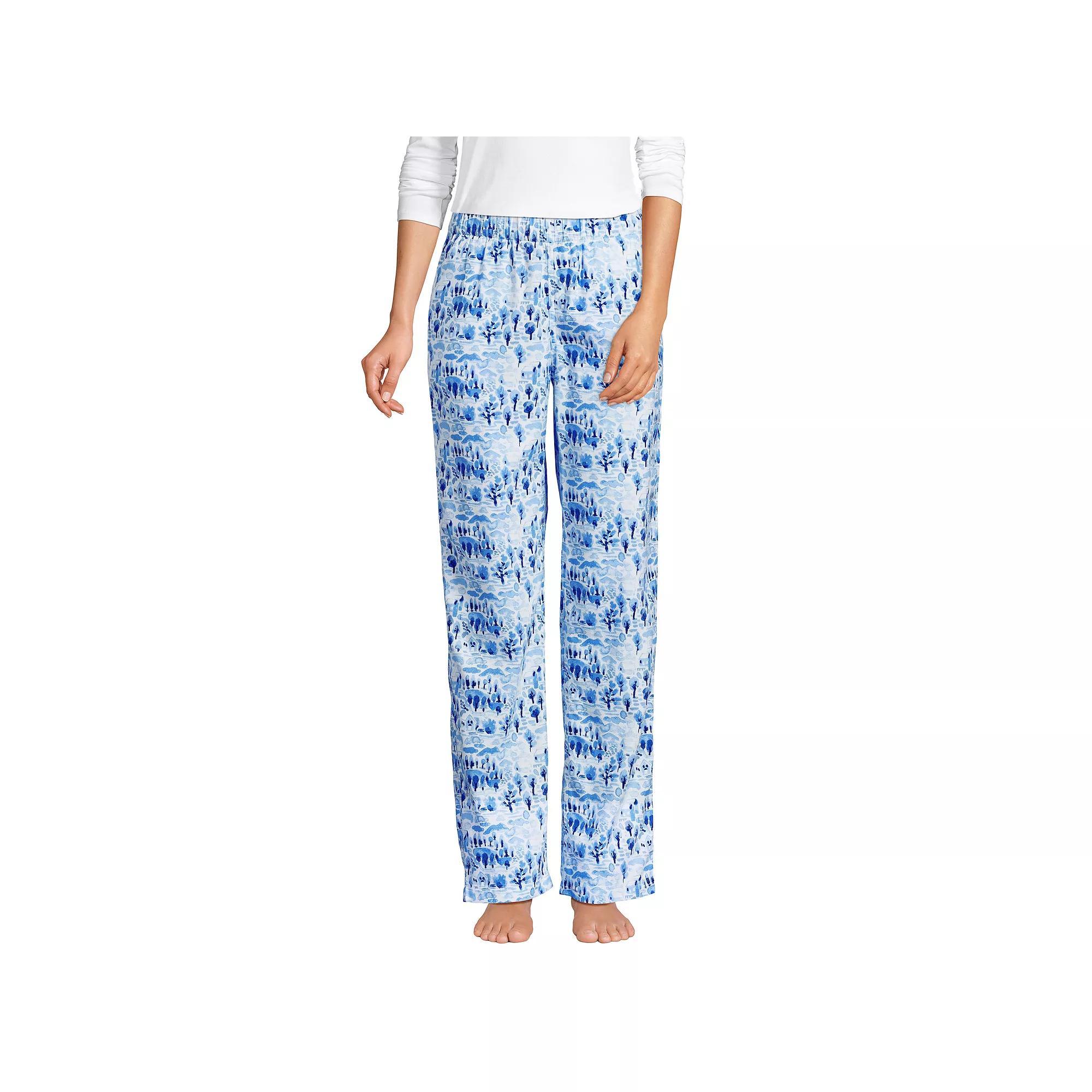 Womens Lands End Womens Flannel Pajama Pants Product Image