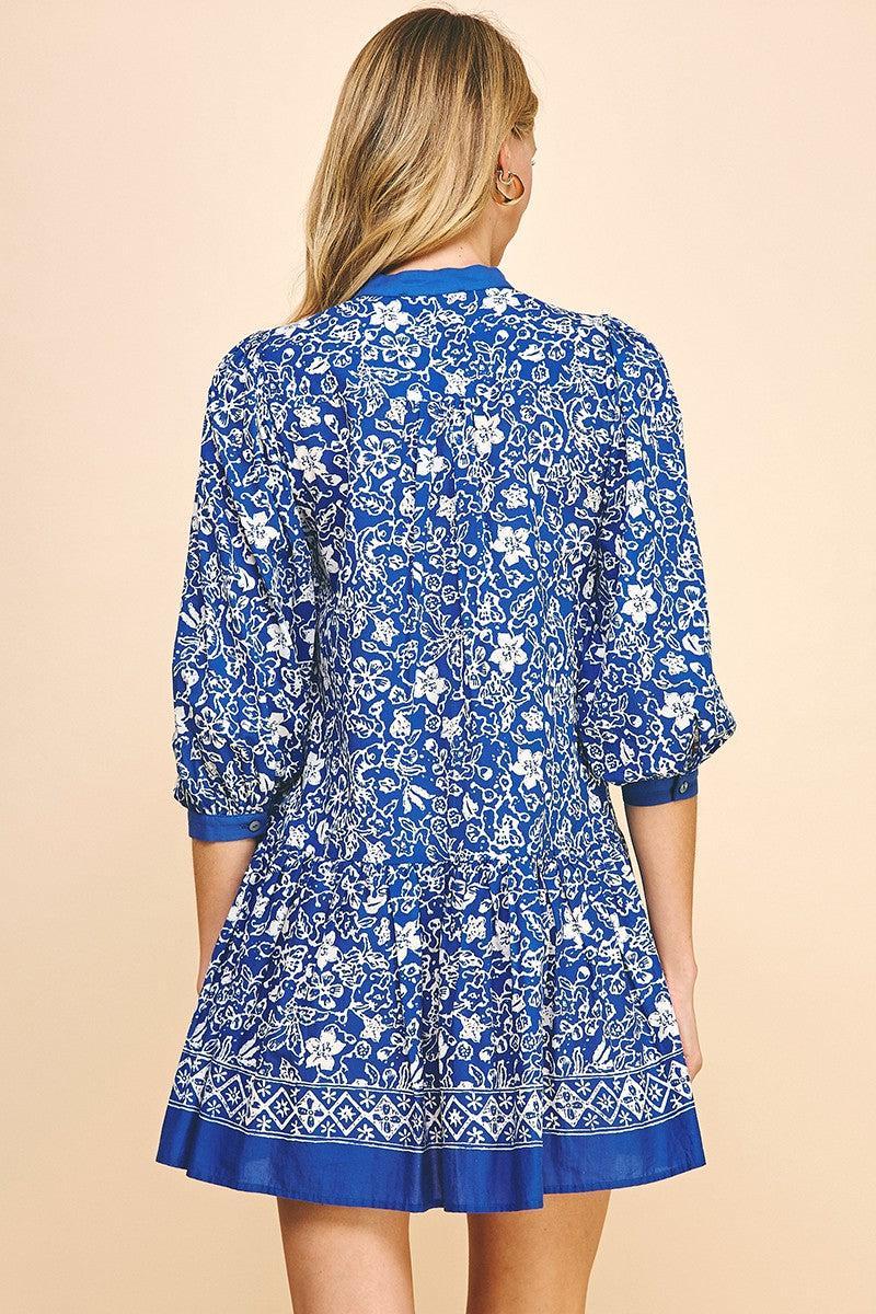 Floral Boarder Print Dress Product Image
