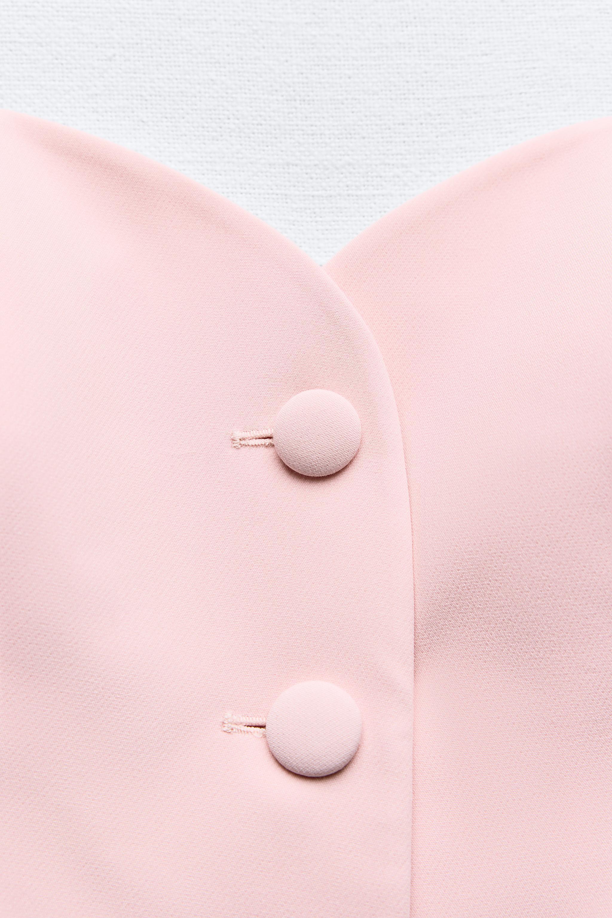 LINED BUTTON BUSTIER TOP Product Image