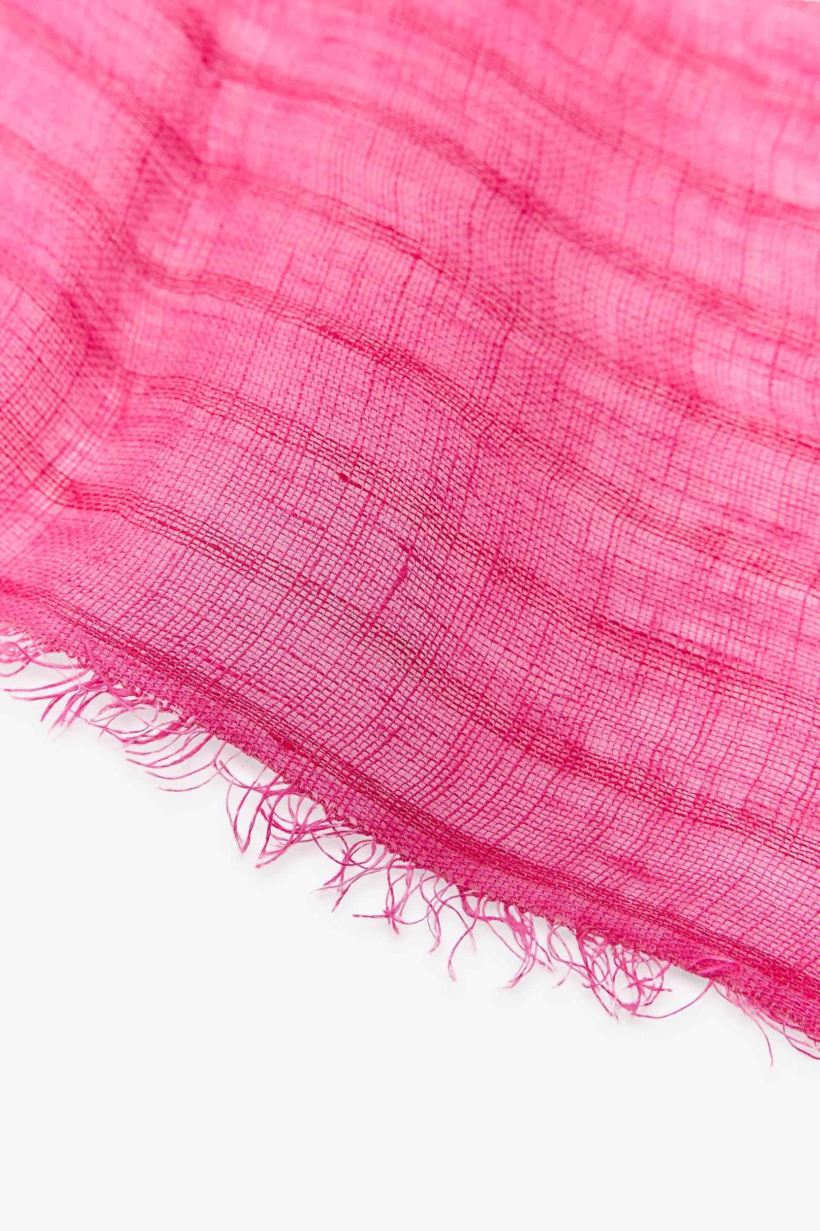 100% LINEN STRIPED SCARF Product Image