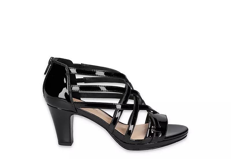 Easy Street Bee Womens Platform Sandals Grey Product Image