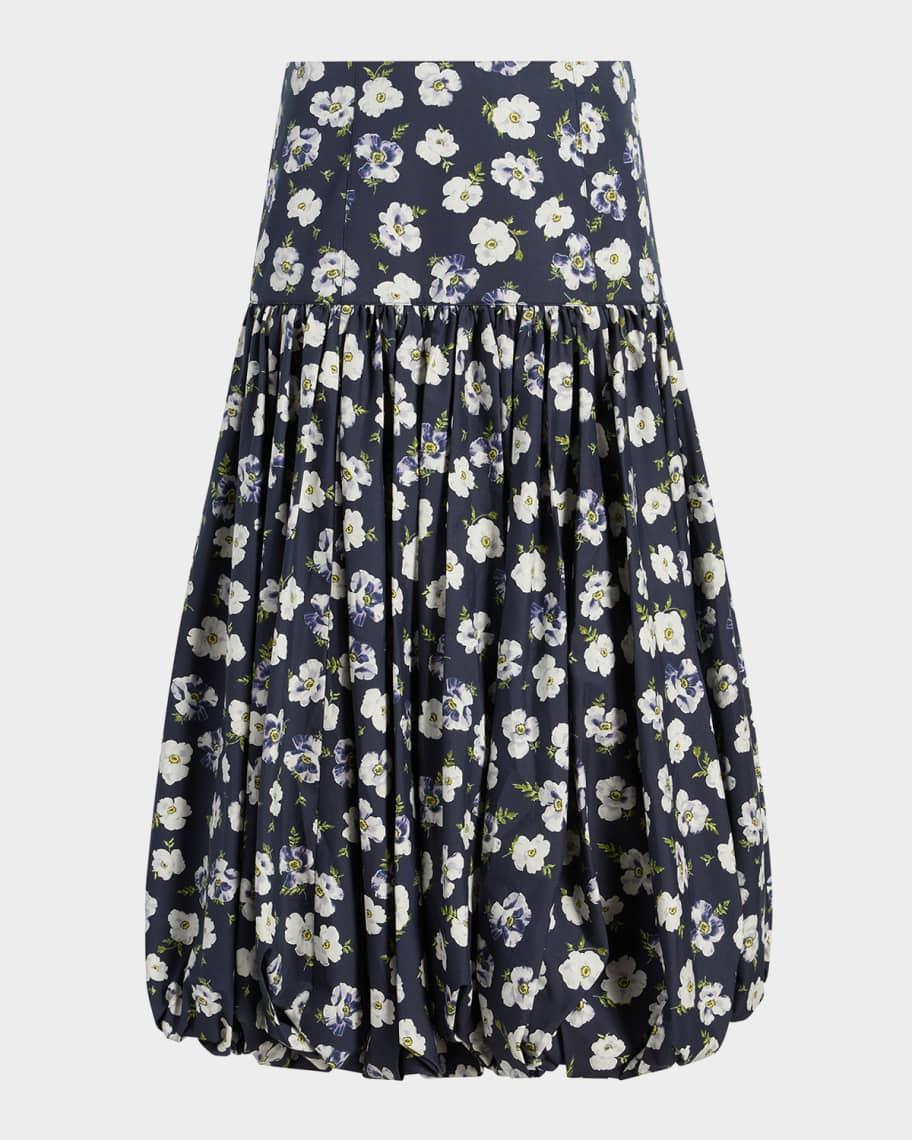Elysa Tossed Poppies Crop Top Product Image