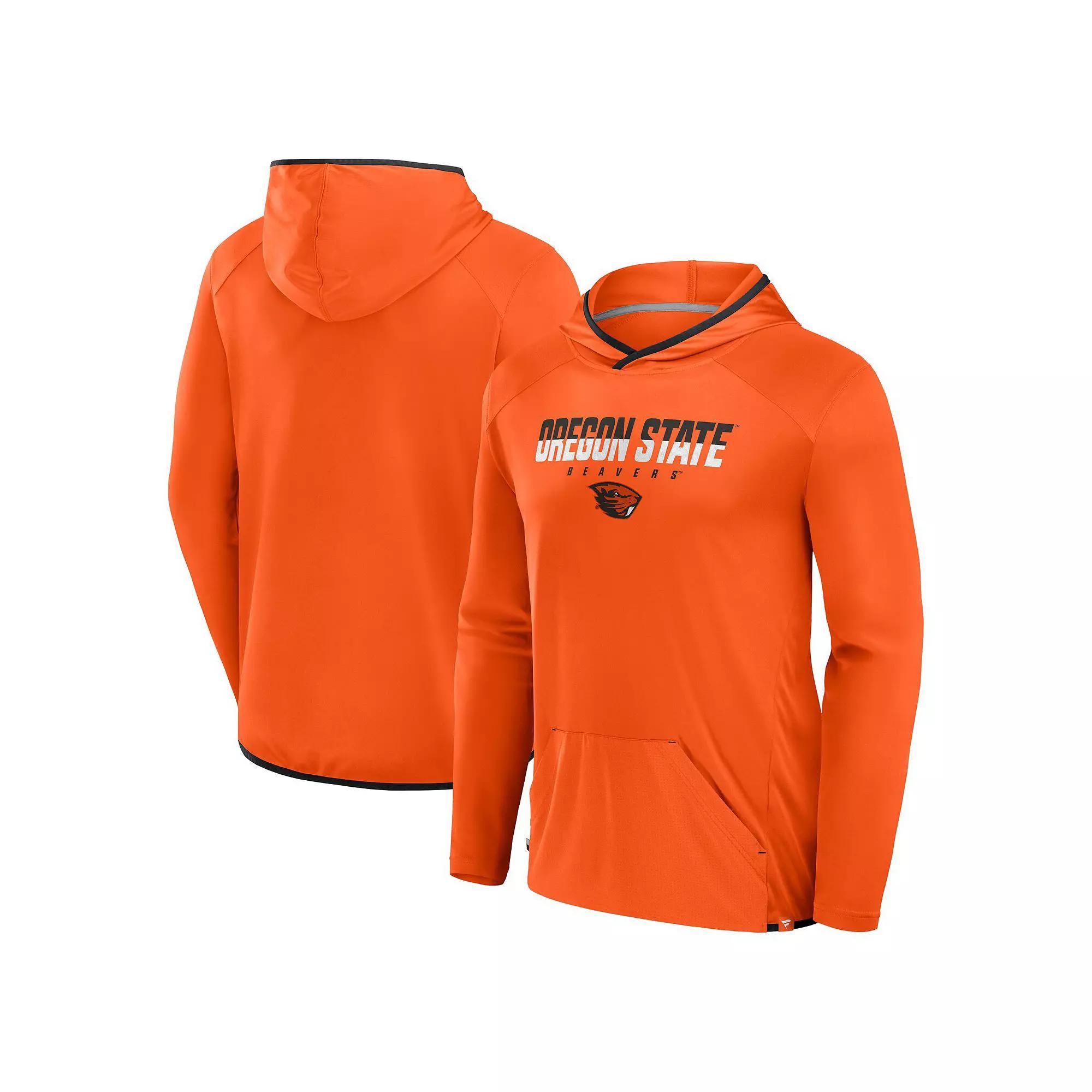 Men's Fanatics Orange/Black Oregon State Beavers Transitional Hoodie T-Shirt, Size: Large Product Image