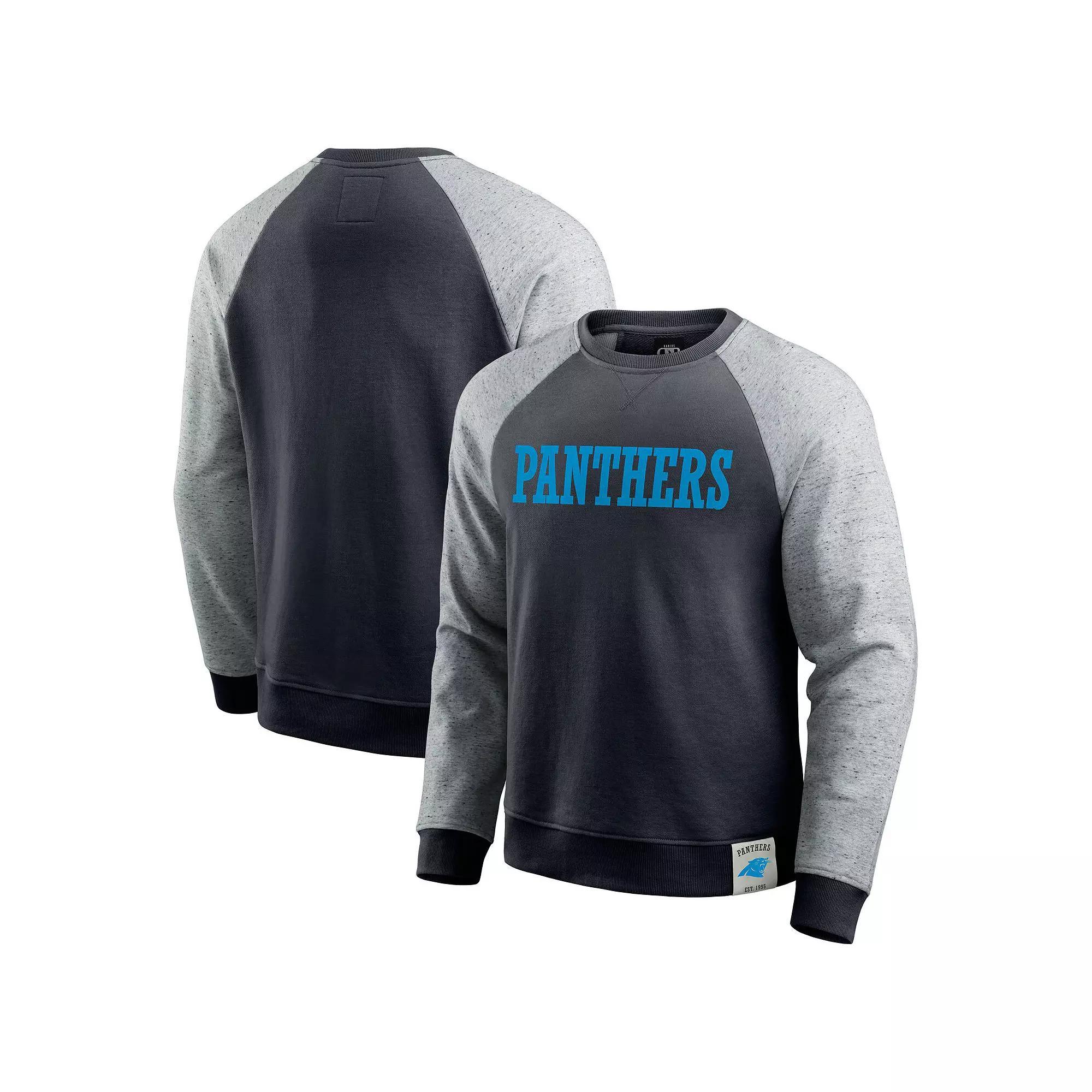 Men's Darius Rucker Collection by Fanatics Heather Gray/Black Jacksonville Jaguars Colorblock Pullover Sweatshirt, Size: Medium, Grey Product Image