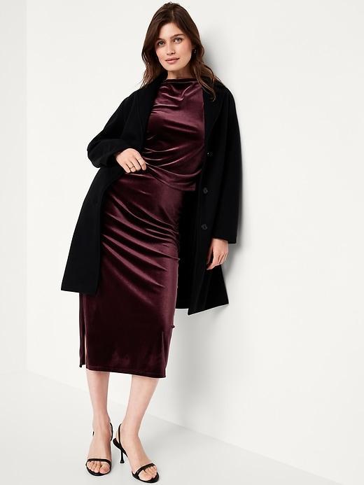 Mock-Neck Velvet Top Product Image