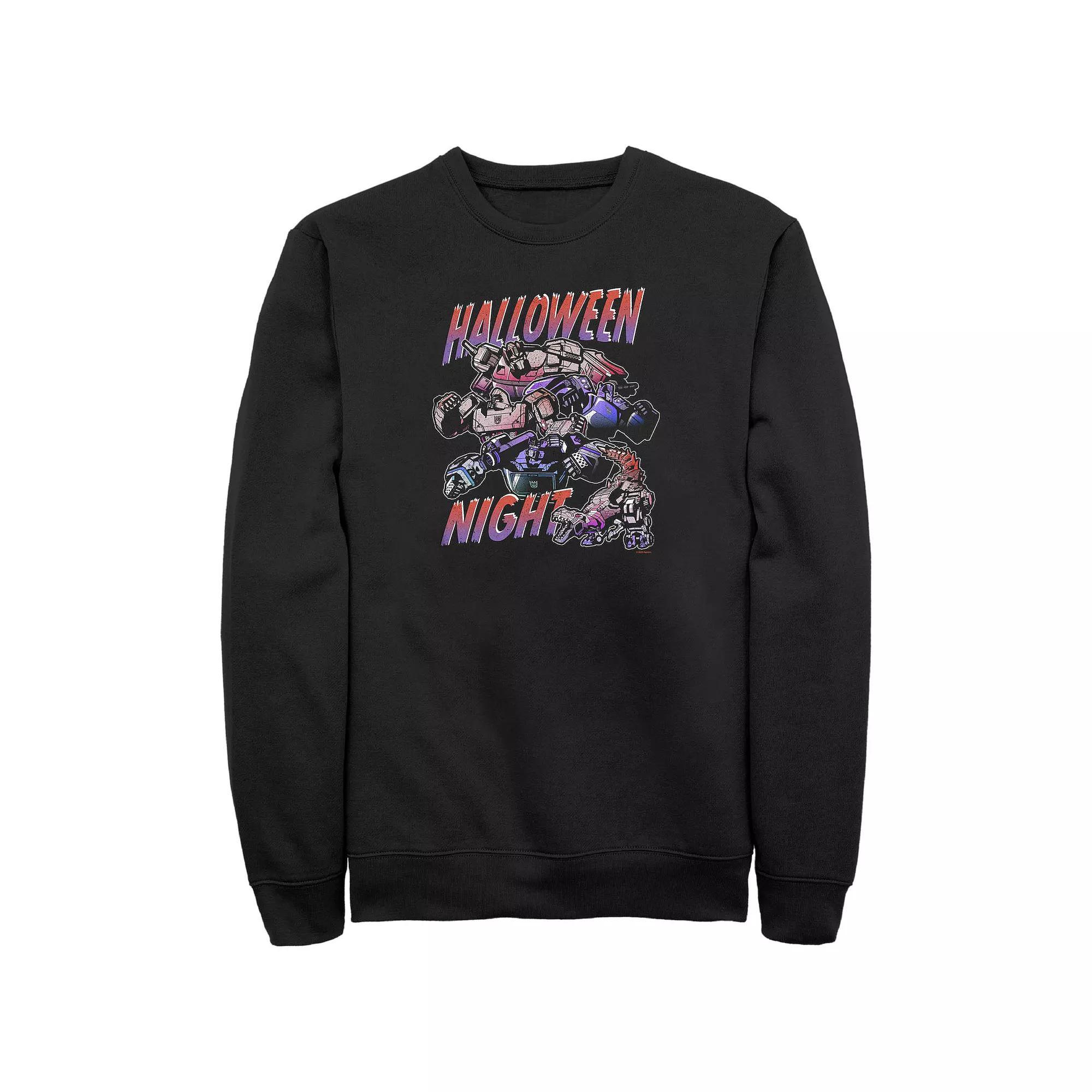 Men's Transformers Evergreen Halloween Night Graphic Fleece, Size: 3XB, Black Product Image