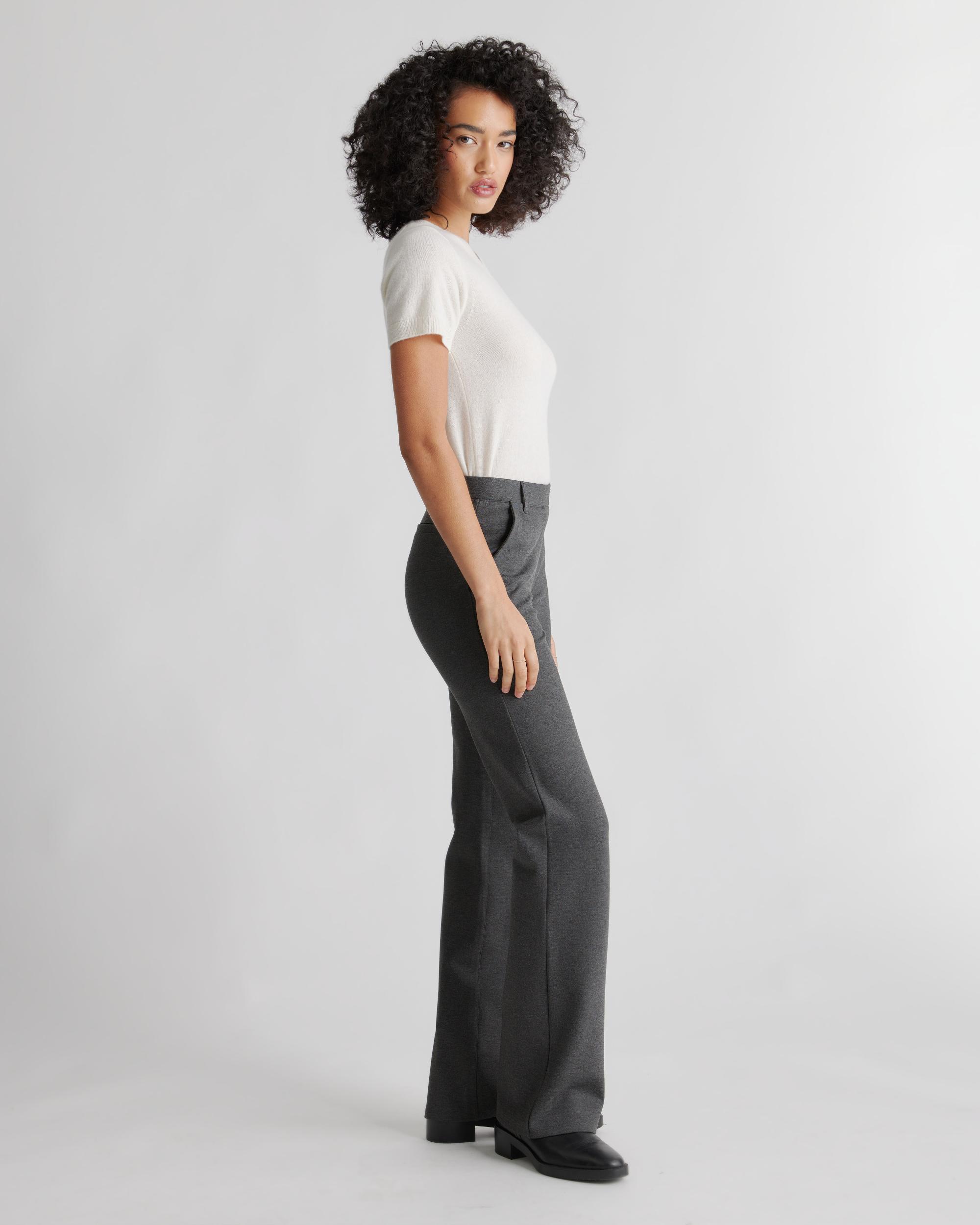 Quince | Women's Ultra-Stretch Ponte Bootcut Pants Tall Rayon Product Image