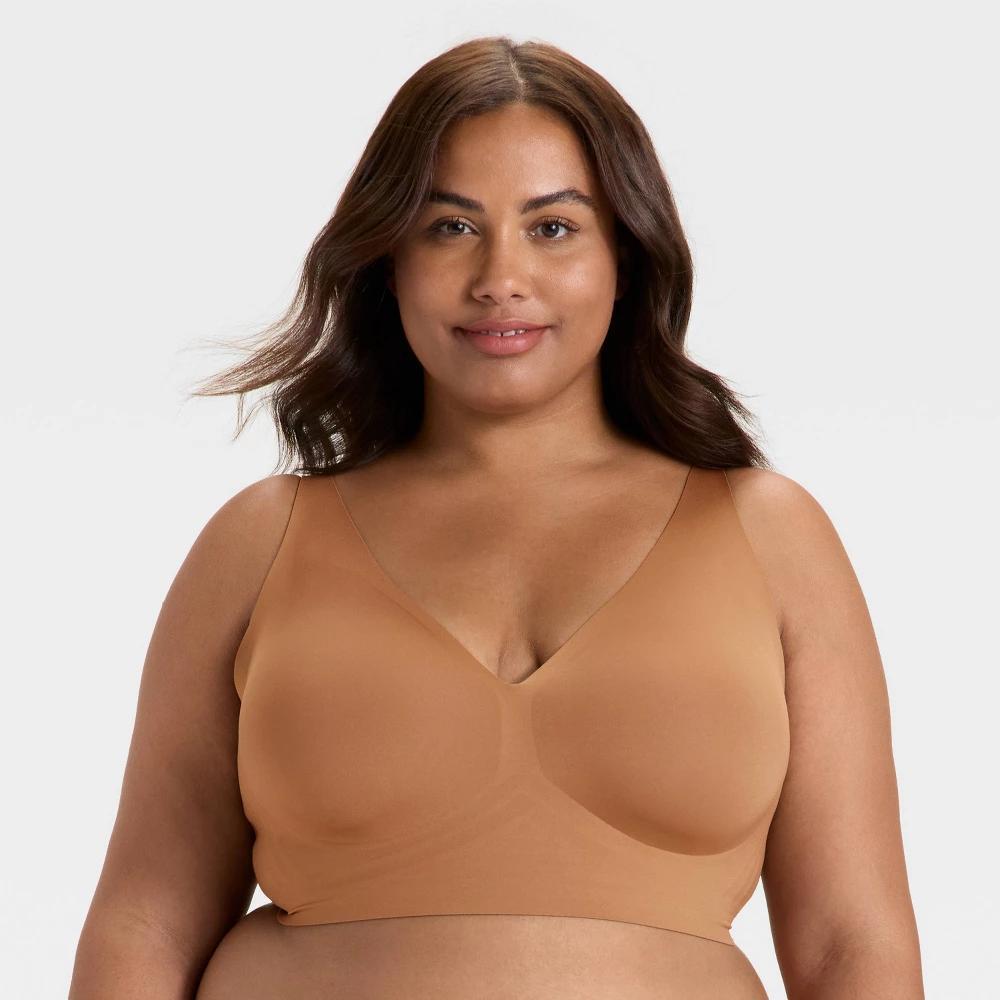 Women's Luxury Collection Removeable Pad Longline Plunge Bralette - Auden™ Product Image